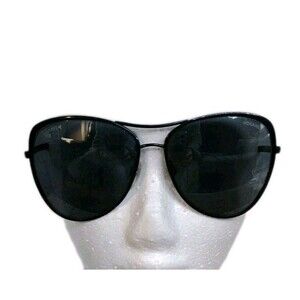 Chanel Sunglasses Womens Black Aviator Mirrored 4223  Italy Luxe Sleek Glam Edgy